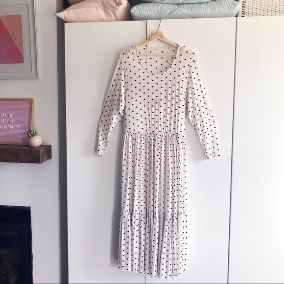 Polka Dot Lined Mesh Dress - Picture 2 of 6